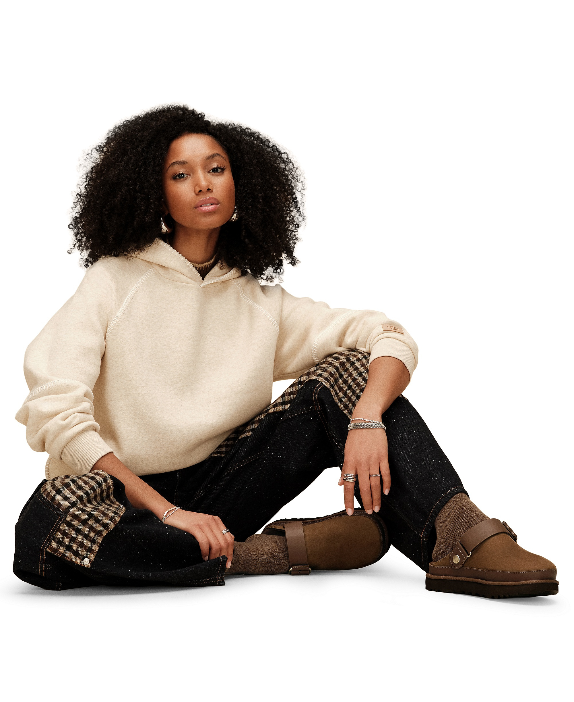 UGG® Women's Goldenstar Villa Round Toe Clogs - Dark Chestnut