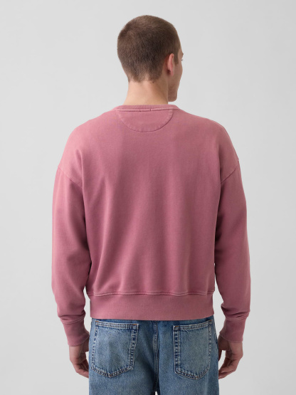 Adult Heavyweight French Terry Oversized Sweatshirt - painted rose