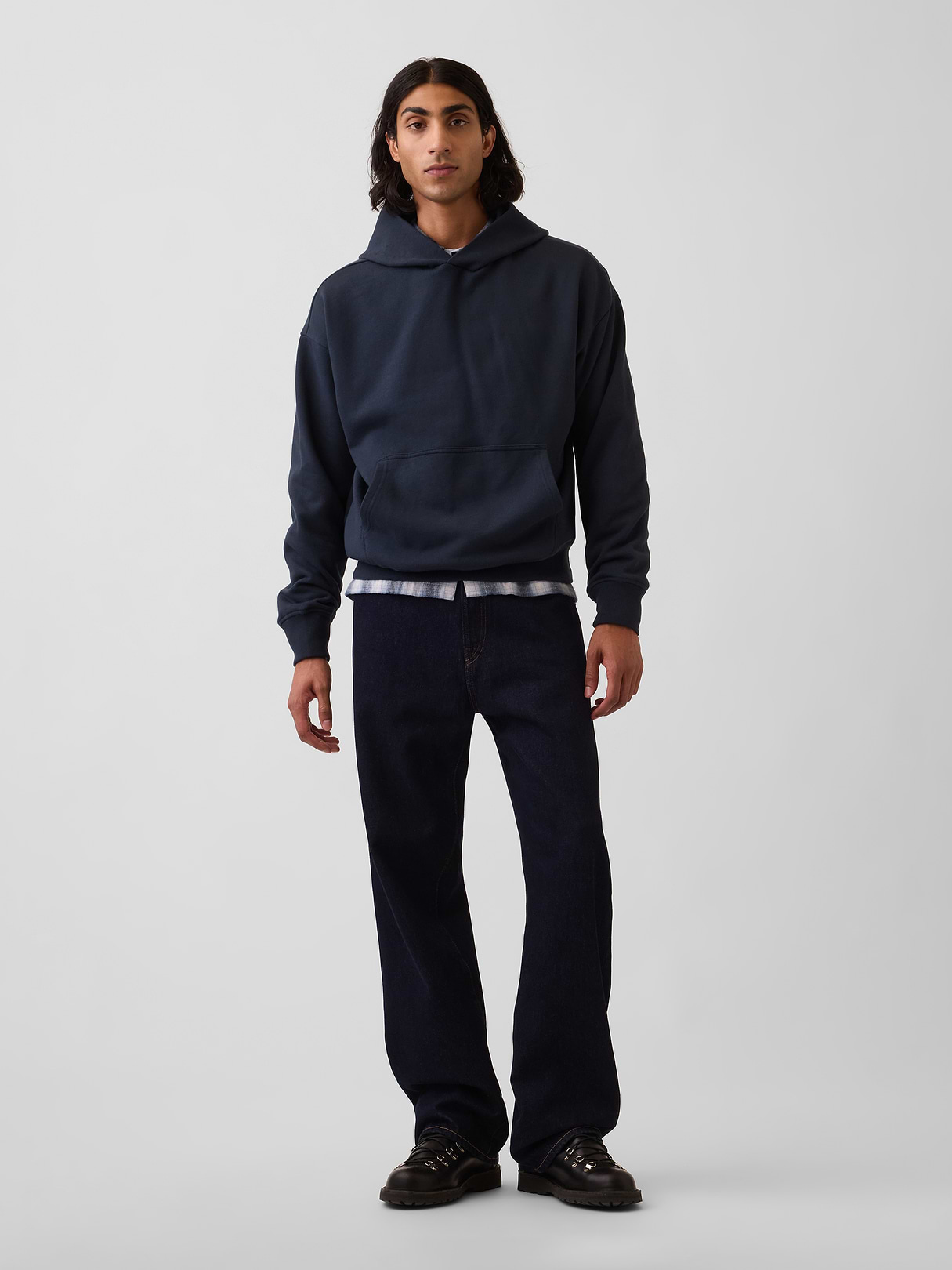 Adult Heavyweight Oversized Hoodie - New classic navy blue