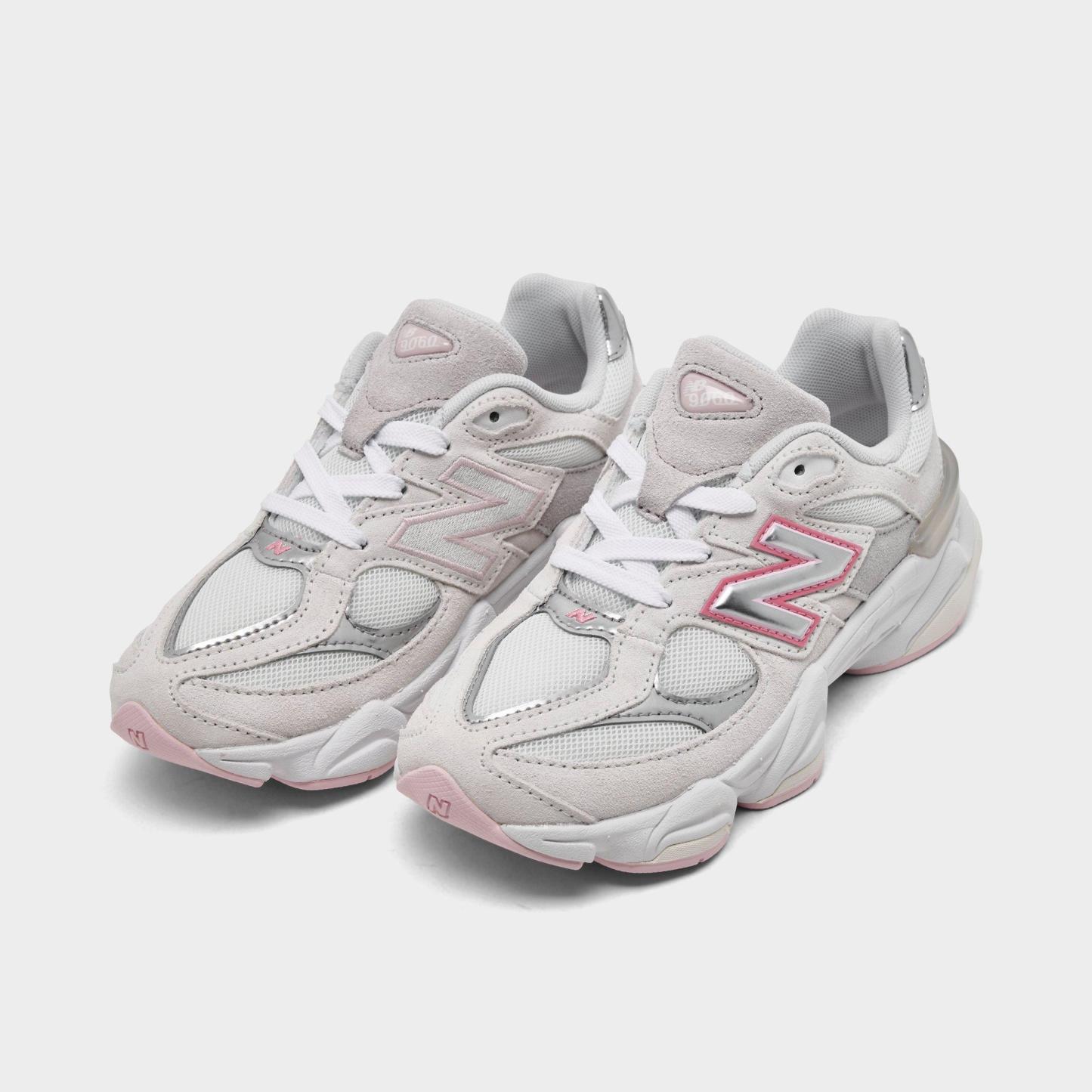 Girls' Little Kids' New Balance 9060 Casual Shoes - Pink/Grey - view 2
