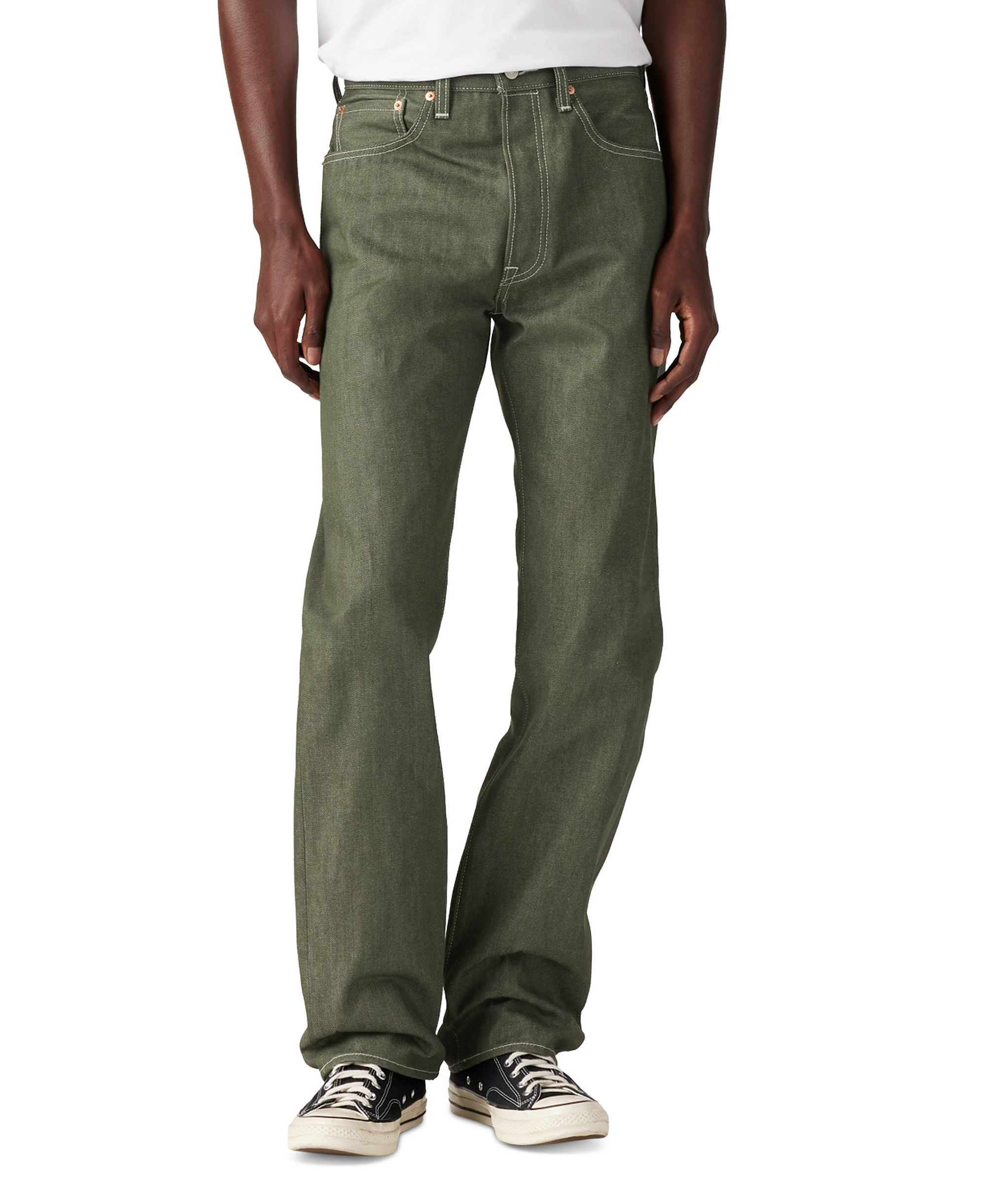 Levi's Men's 501® Original Shrink-to-Fit™ Non-Stretch Jeans - Green Stf