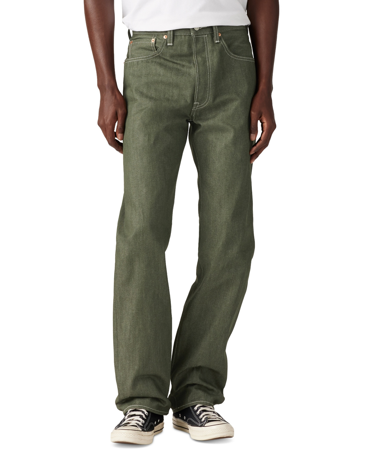 Levi's Men's 501® Original Shrink-to-Fit™ Non-Stretch Jeans - Green Stf