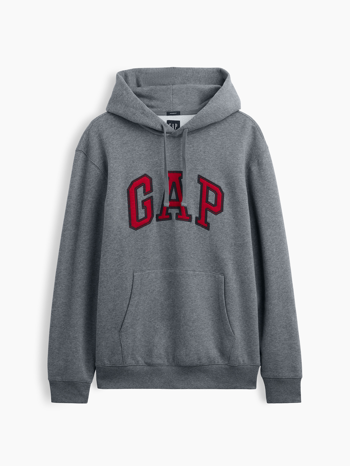 Adult VintageSoft Arch Logo Hoodie - Charcoal grey