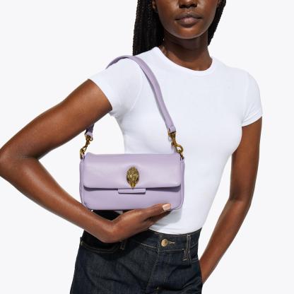 Kurt Geiger London Mini Leather Oxford Bag - Purple - view 2