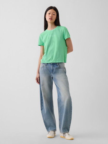 100% Cotton Authentic Shrunken T-Shirt - Grass green