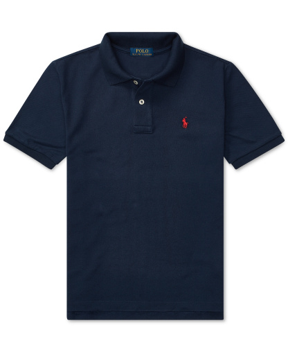 Polo Ralph Lauren 8-20 Boys' Cotton Mesh Logo Polo Shirt - Refined Navy