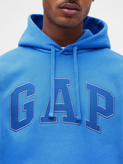 Adult VintageSoft Arch Logo Hoodie - SUPERSONIC BLUE