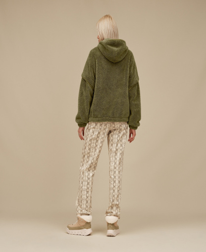 UGG® Women's Mariella Fluff Zip Hoodie - Burnt Olive