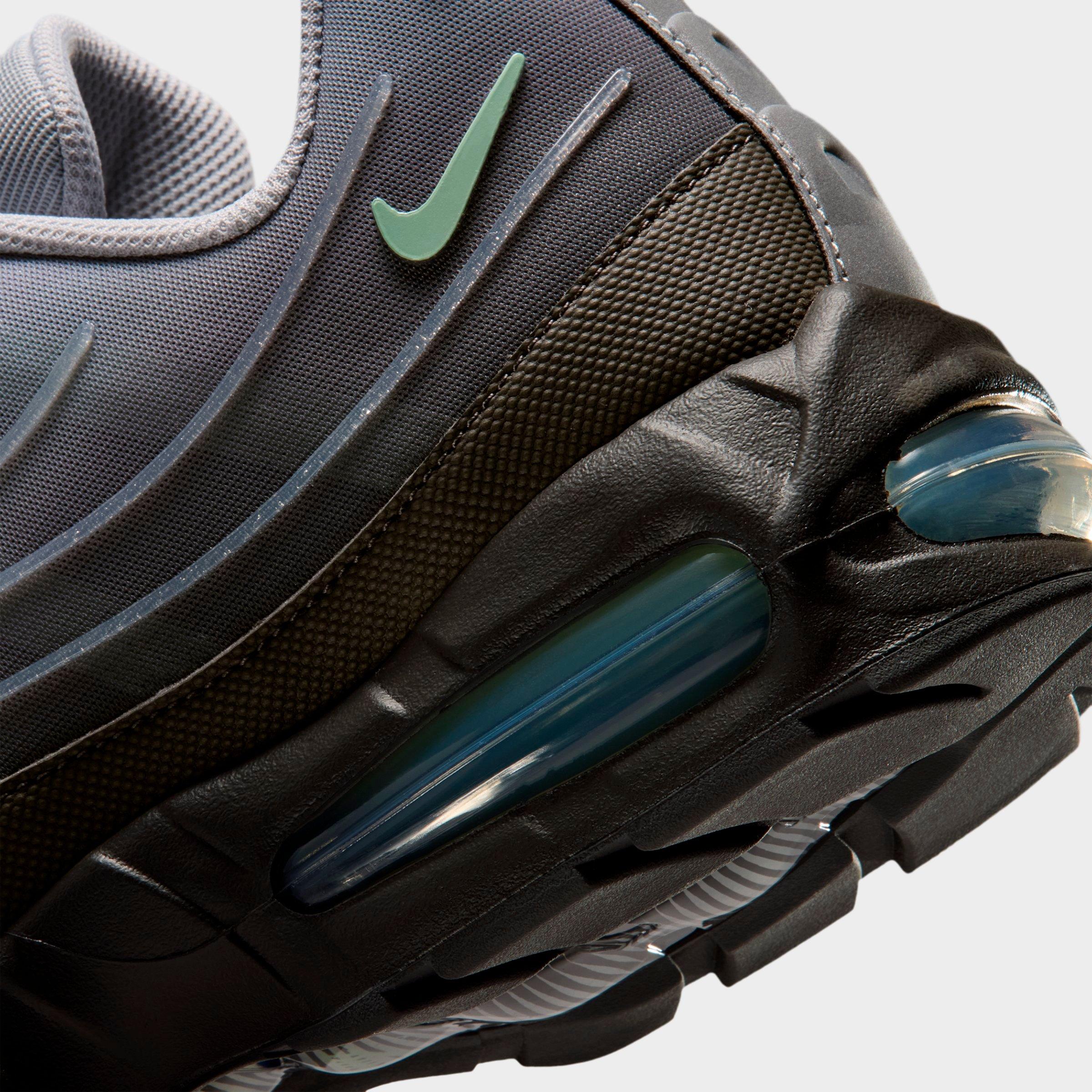 Men's Nithtke Air Max 95 Big Bubble Scorpion Casual Shoes - Part 1 - Medium Ash/Wolf Grey/Metallic Silver/Steam - Detail shot