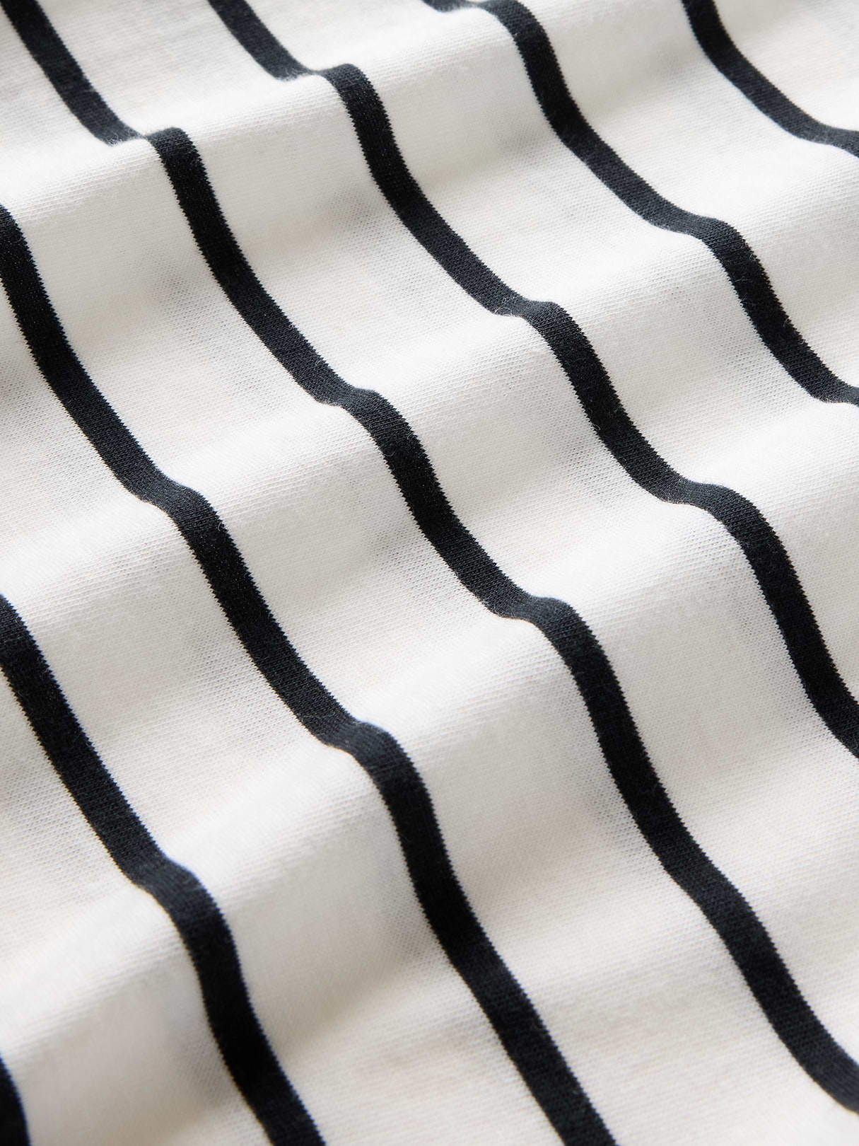 Organic Cotton VintageSoft T-Shirt - White and black stripe