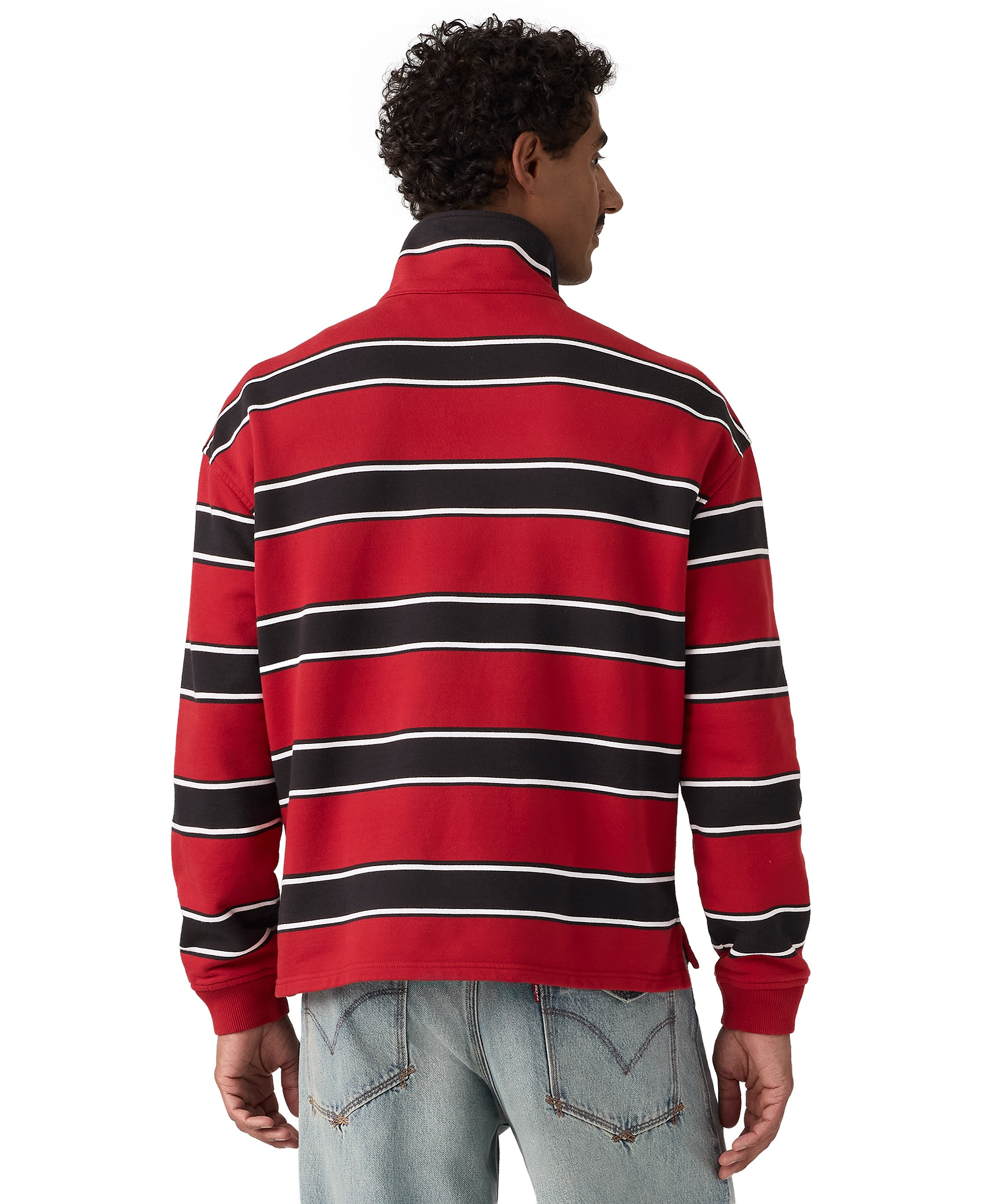 Levi's Men's Cameron Quarter-Zip Sweater - Stripe Emboldened
