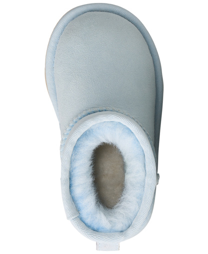 UGG® Toddler Kids Classic Mini II Round Toe Booties - Sky Blue