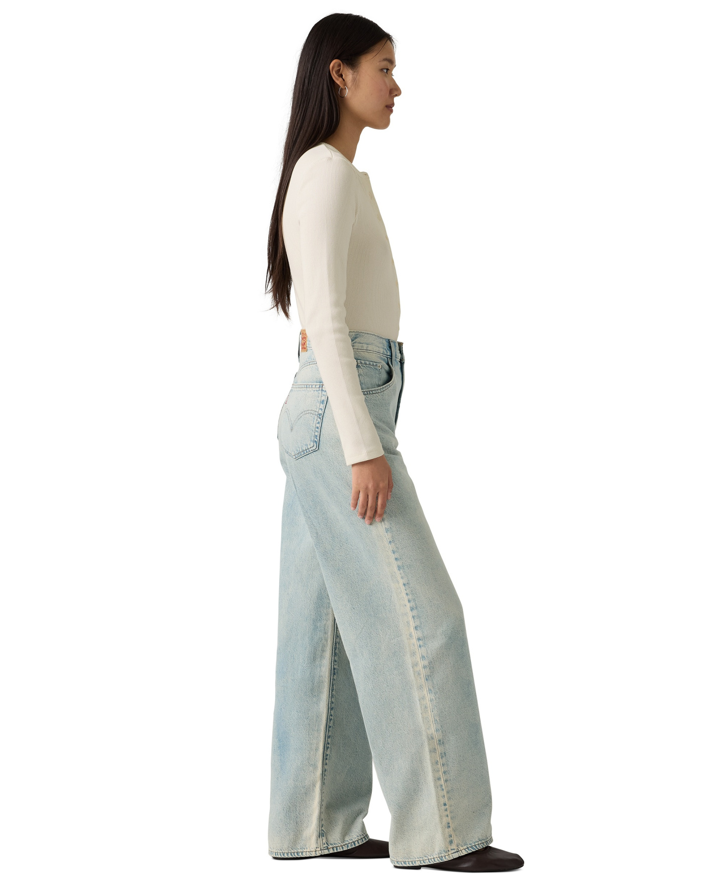 Levi's Women's Cinch-Waist Lightweight Baggy Jeans - A Little Hazy