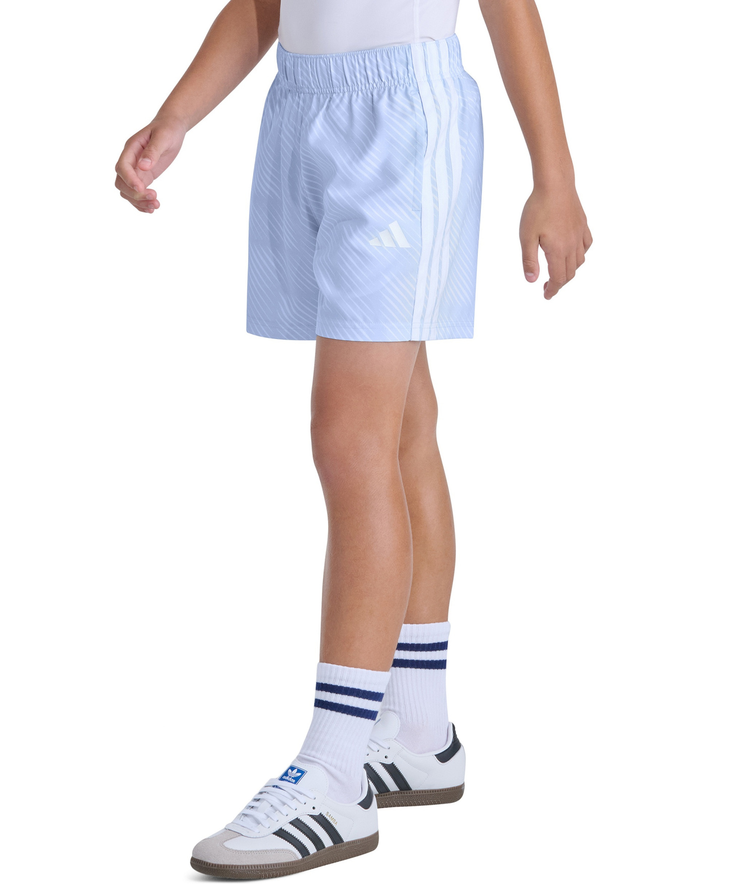 adidas Boys' 8-20 World Soccer Pull-on Shorts - Light Blue