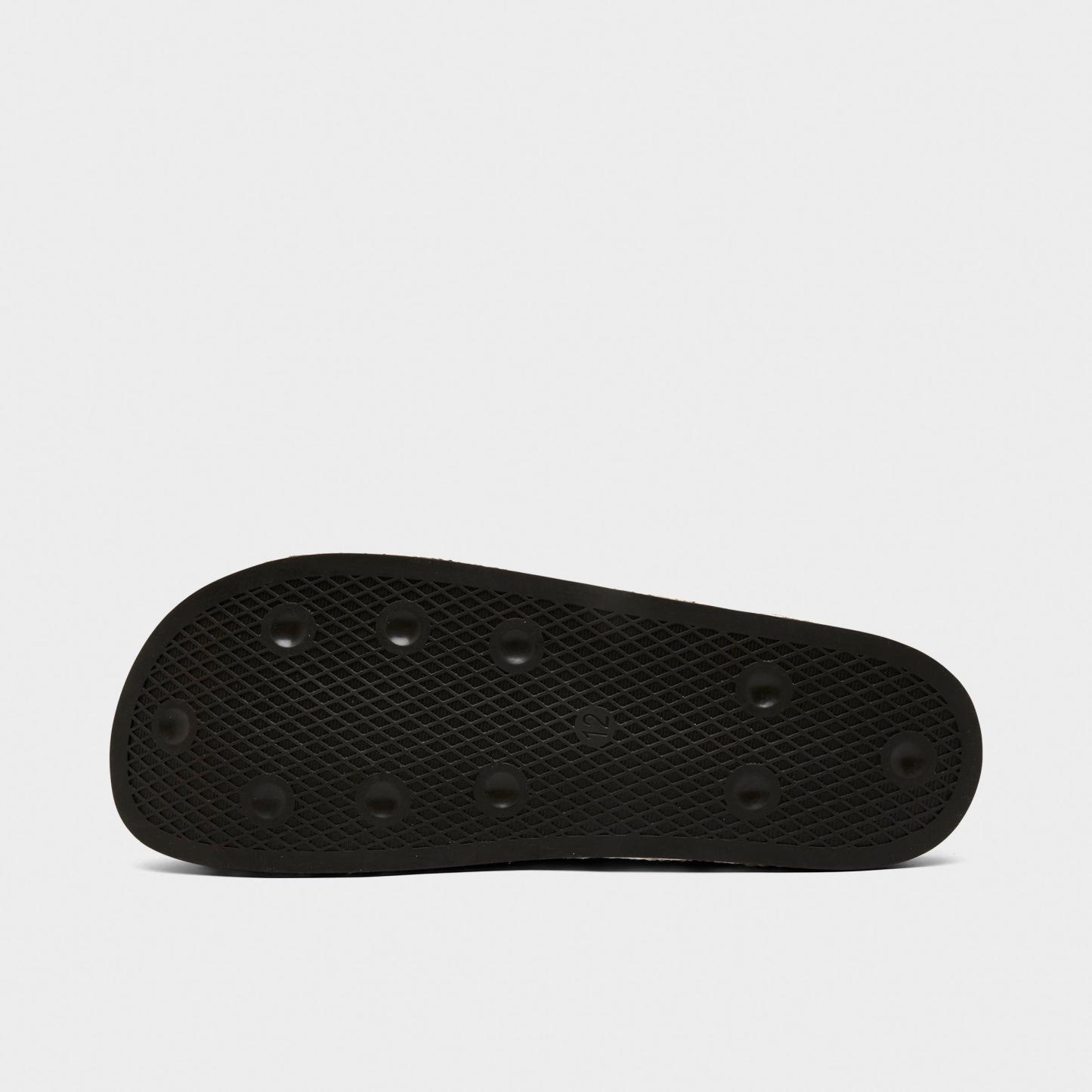 Men's adidas Originals Adimule Slide Sandals - Off White/Preloved Brown/Aurora Coffee - Bottom view