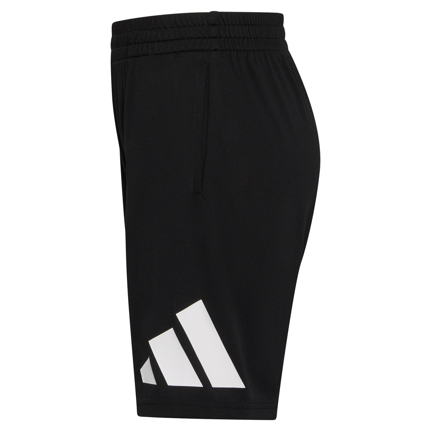 adidas Boys' 8-20 Elastic Waistband Essentials Big Logo Shorts - Black