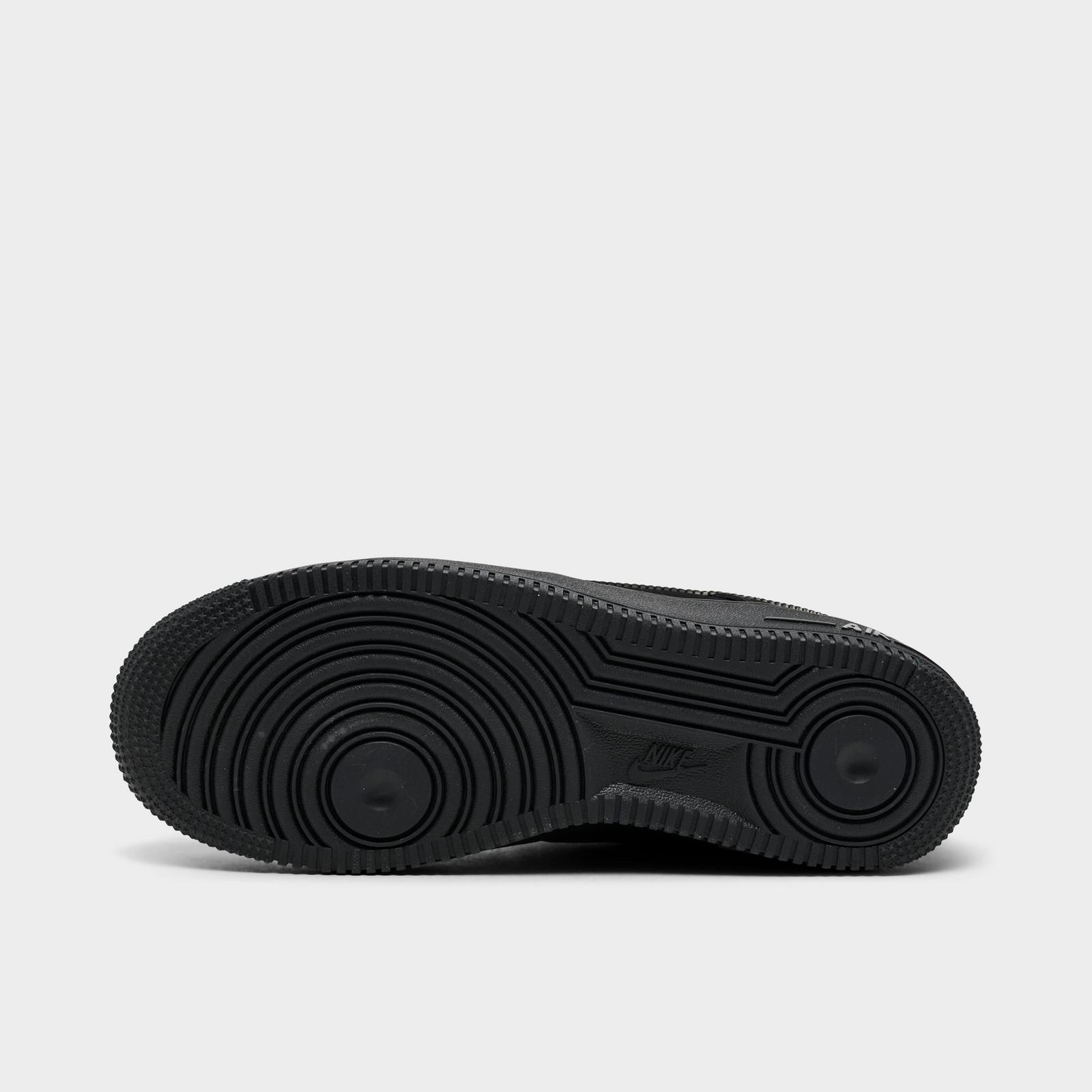 Big Kids' Nike Air Force 1 Low Casual Shoes - Black/Dark Smoke