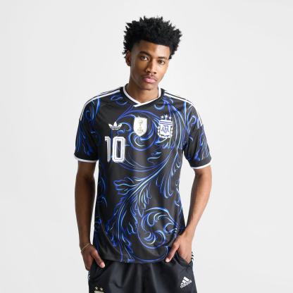 Men's adidas Argentina Lionel Messi 2026 Away Replica Soccer Jersey - Black/Lucid Blue/Blue Burst - view 3