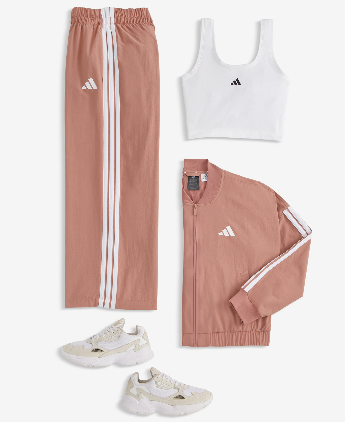 adidas Women's Essentials Small Logo Cotton Tank Top - White/Black