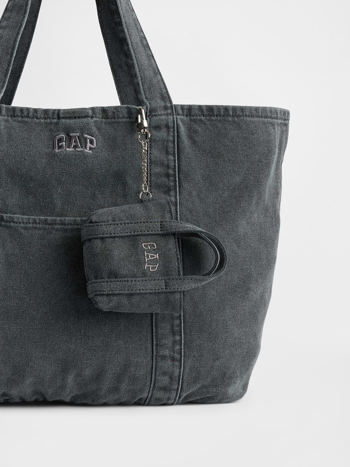 Logo Tote Bag Charm - Moonless night