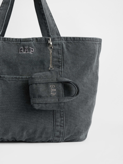 Logo Tote Bag Charm - Moonless night