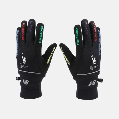 New Balance NYC Marathon Midweight Borough Glove, AC90347BK