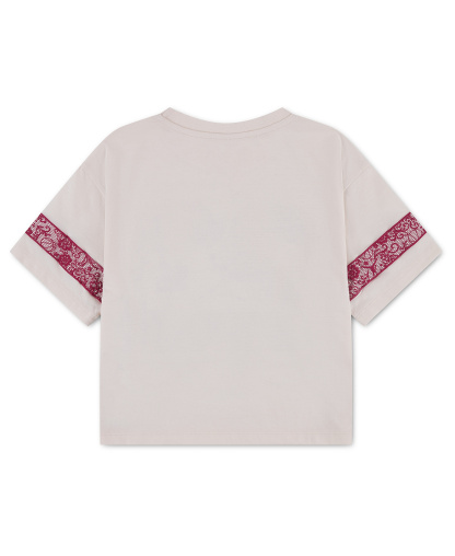 Jordan Girls' 7-16 Lace 23 Graphic Short-Sleeve T-Shirt - Chalk