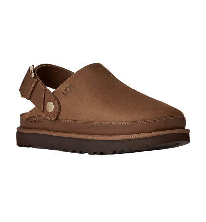 UGG® Women's Goldenstar Villa Round Toe Clogs - Dark Chestnut