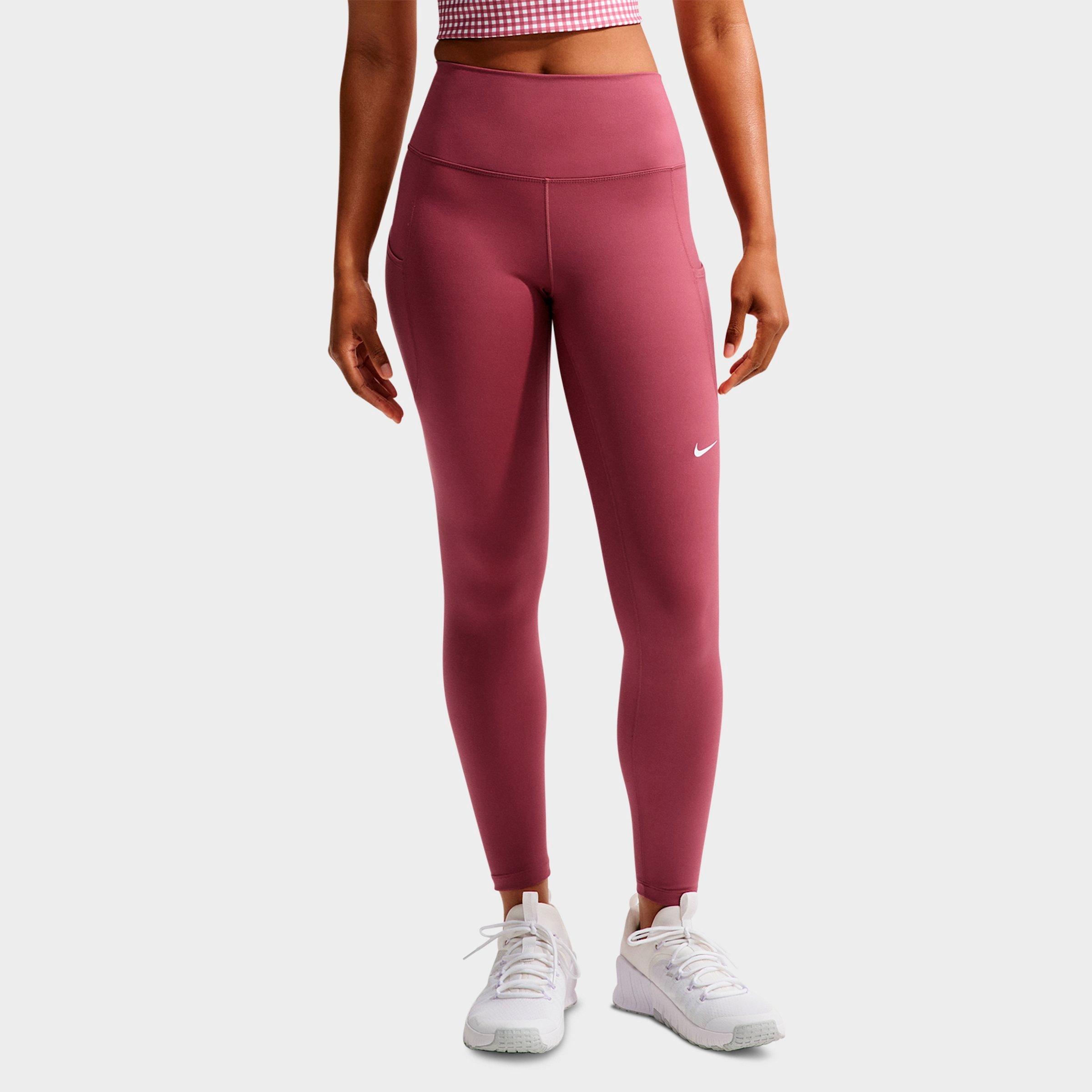 Women's Nithtke One Dri-FIT High-Rise 7/8 Training Tights - Pink Smoke/White