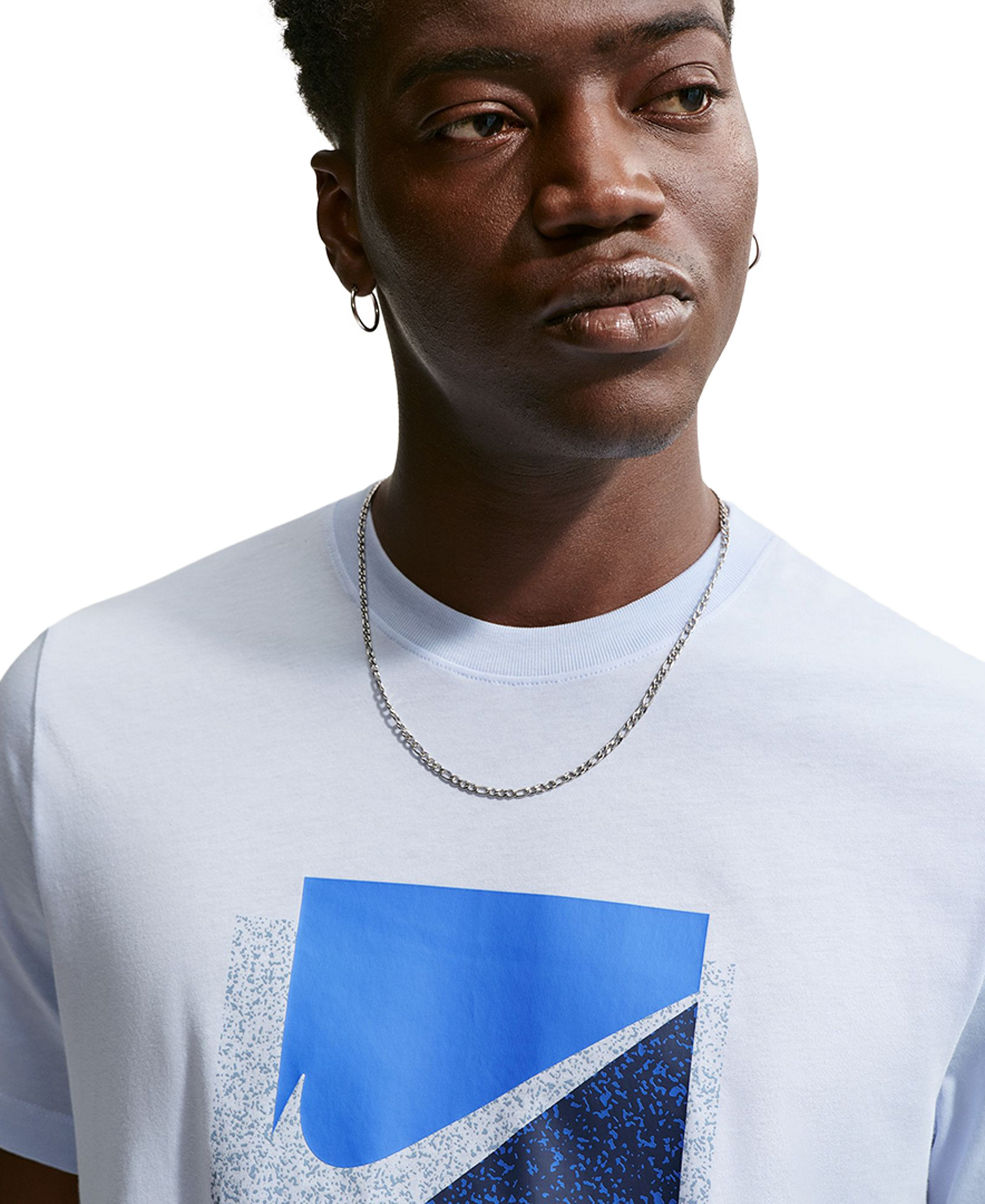 Nike Men's Swoosh Box Graphic T-Shirt - Hydrogen Blue