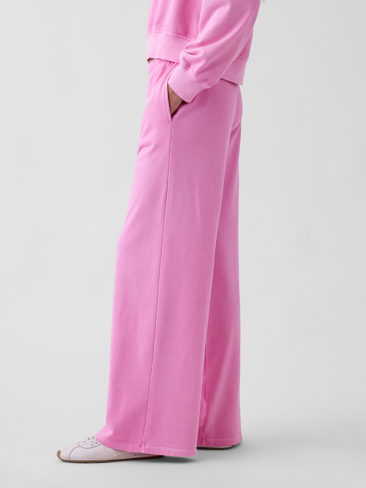 Mid Rise VintageSoft Terry Loose Sweatpants - Pretty pink