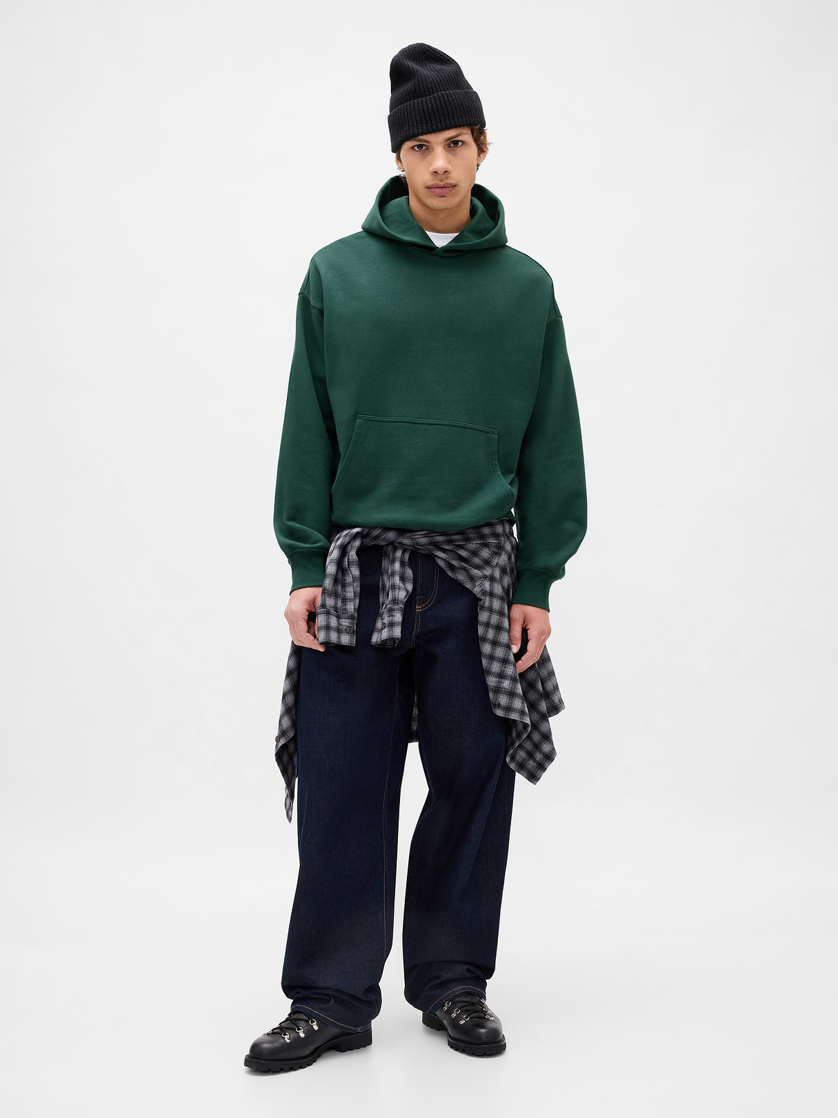 Adult Heavyweight Oversized Hoodie - deep hunter
