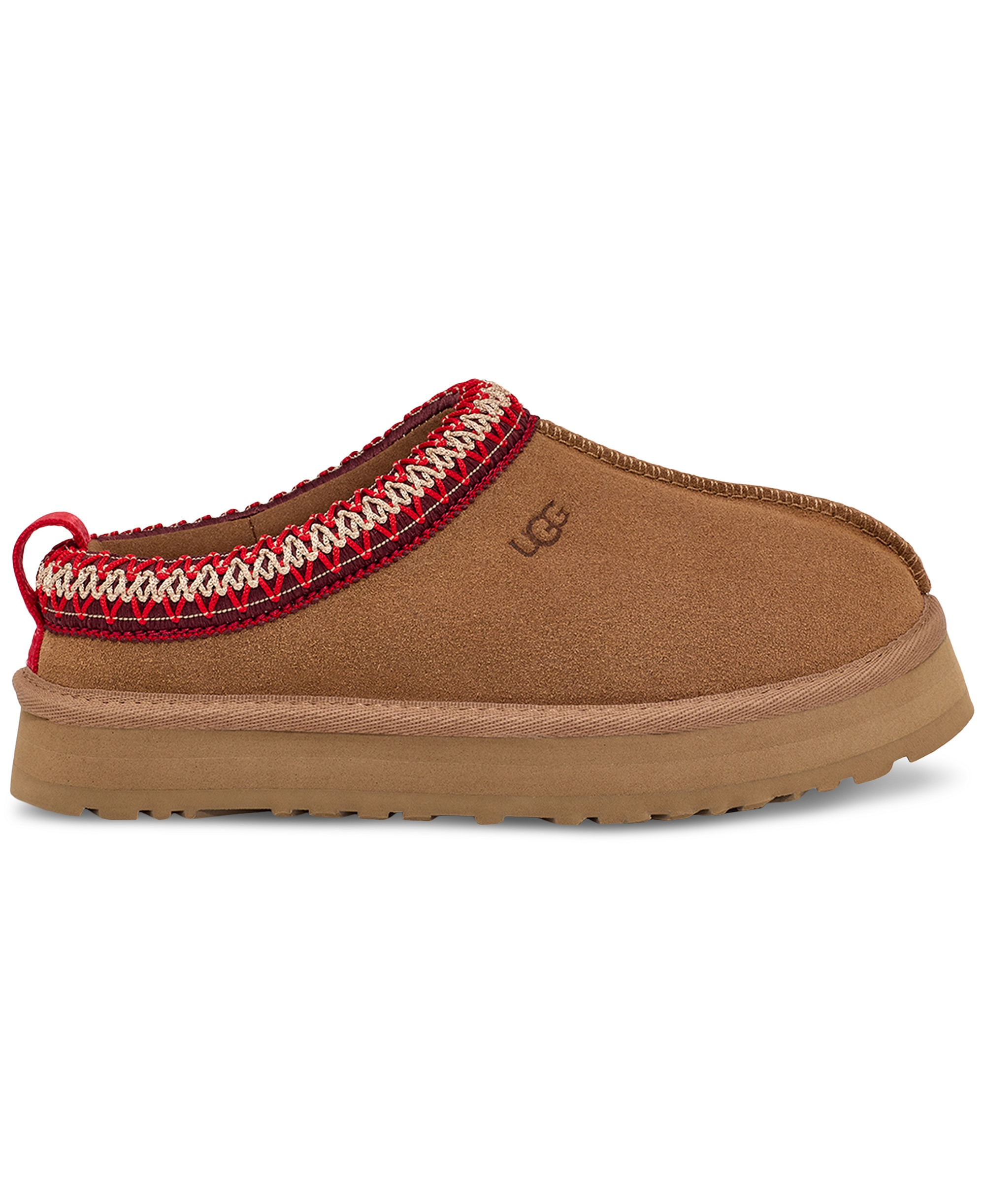 UGG® Kids Tazz Slip-On Clog Slippers - Chestnut