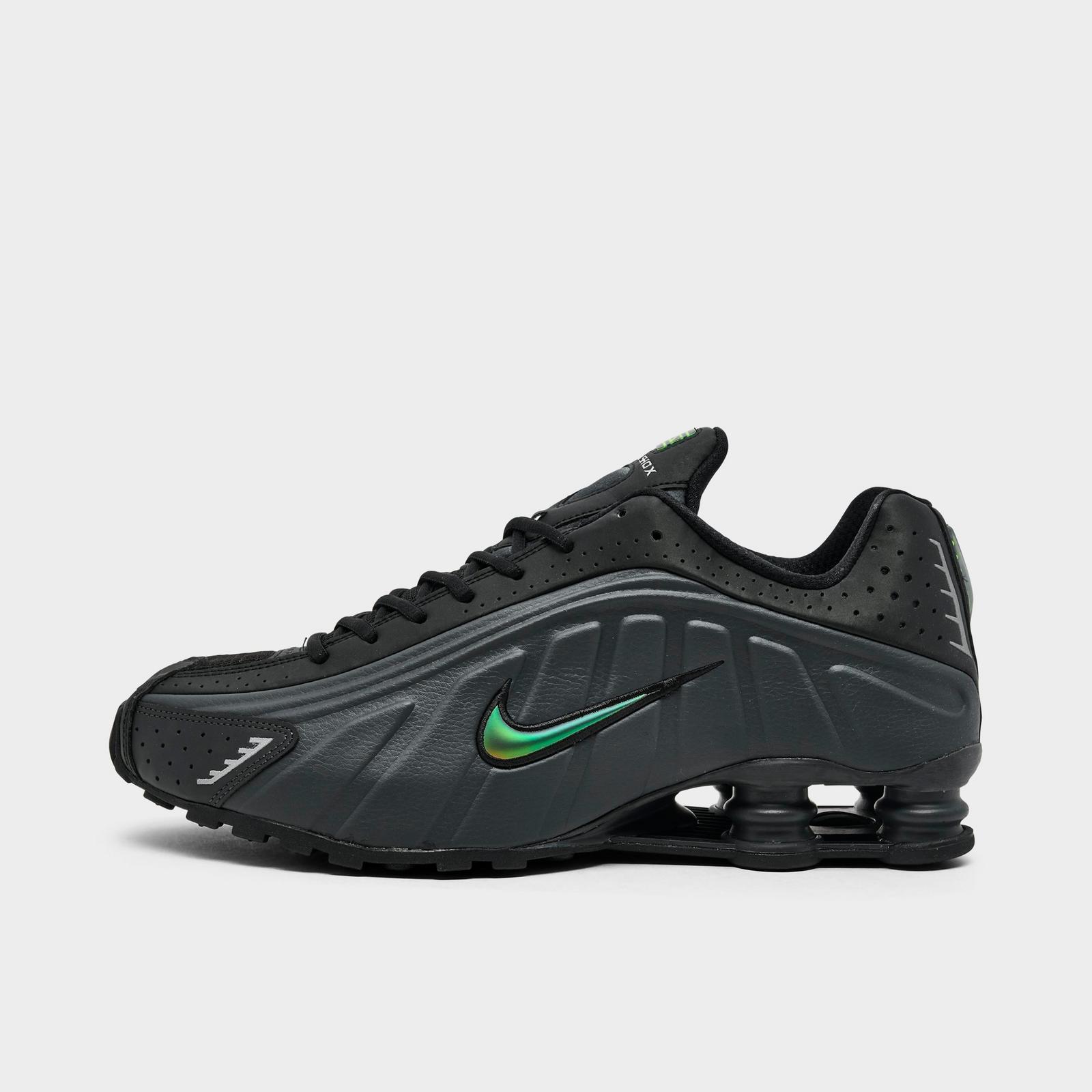 Men's Nike Shox R4 Casual Shoes - Anthracite/Multi-Color/Black