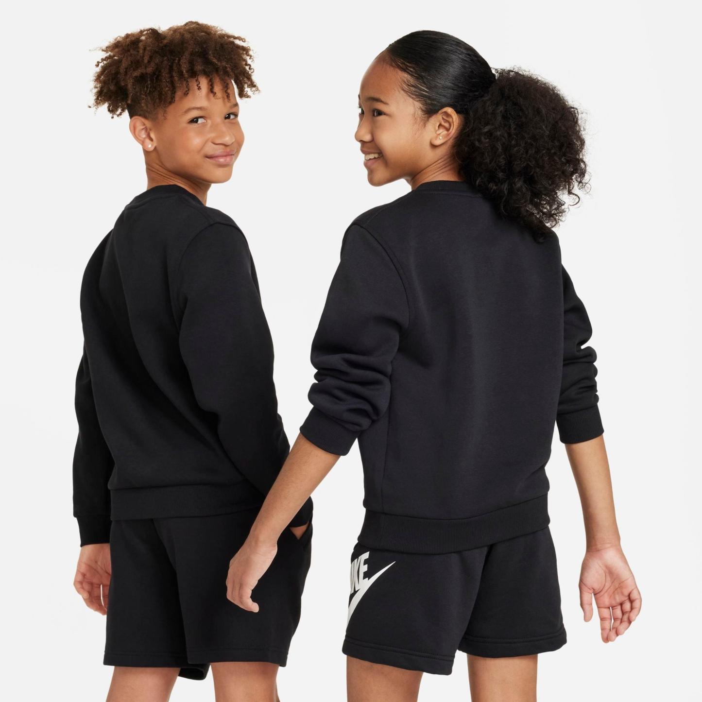 Big Kids' Nithtke Sportswear Club Fleece Sweatshirt - Black/White