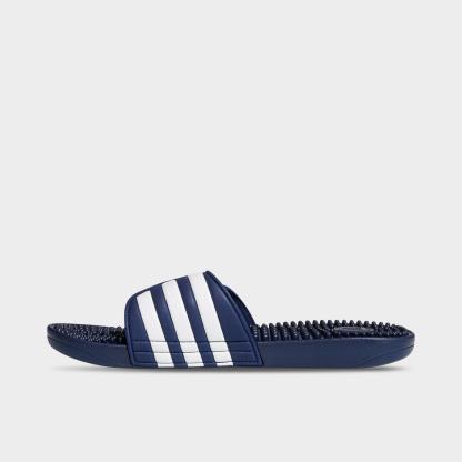 Men's adidas Adissage Slide Sandals - Dark Blue/White/Dark Blue - view 1