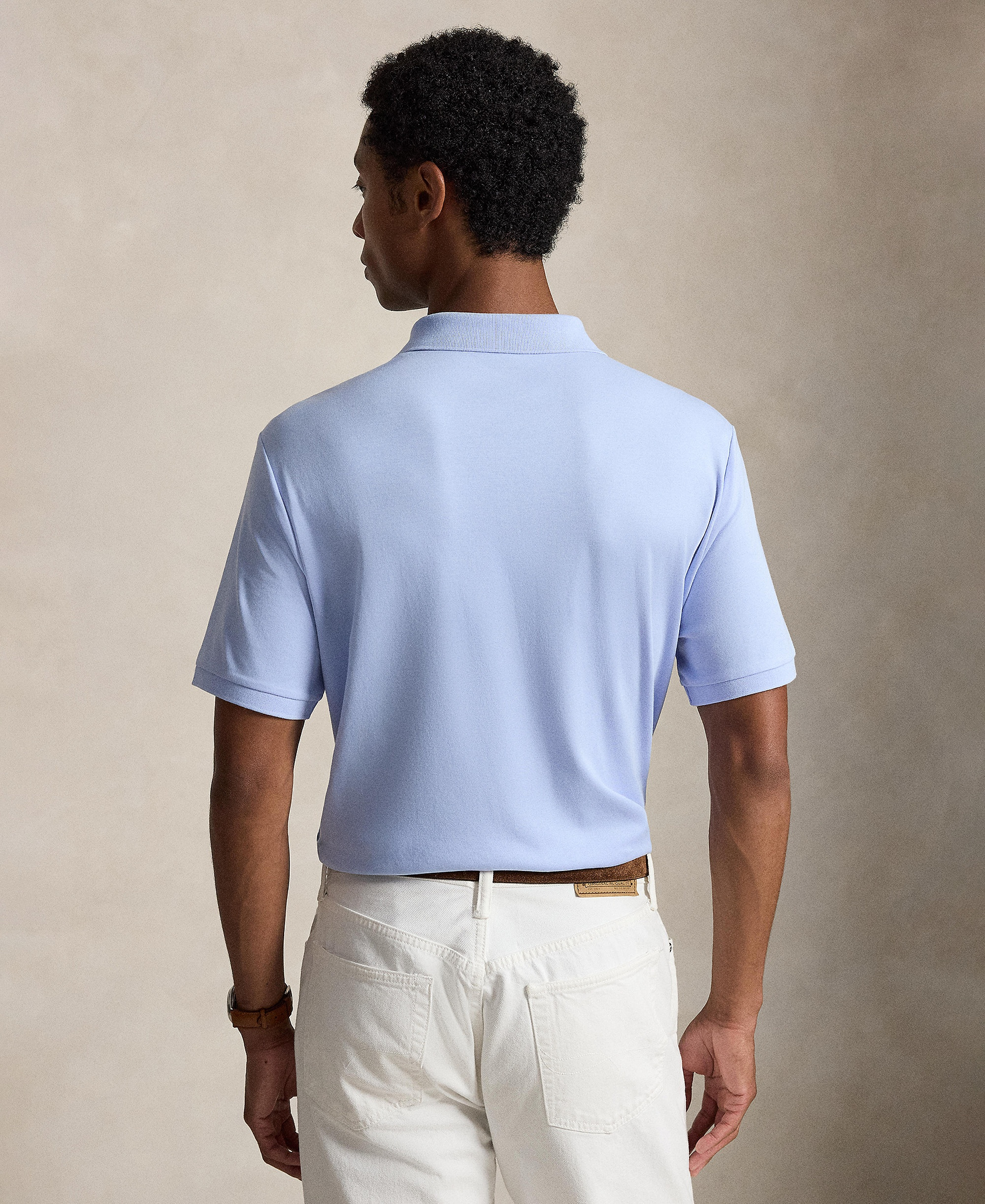 Polo Ralph Lauren Men's Classic-Fit Soft Cotton Polo Shirt - Pebble Blue