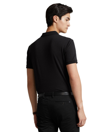Polo Ralph Lauren Men’s Slim-Fit Soft Cotton Polo Shirt - Polo Black