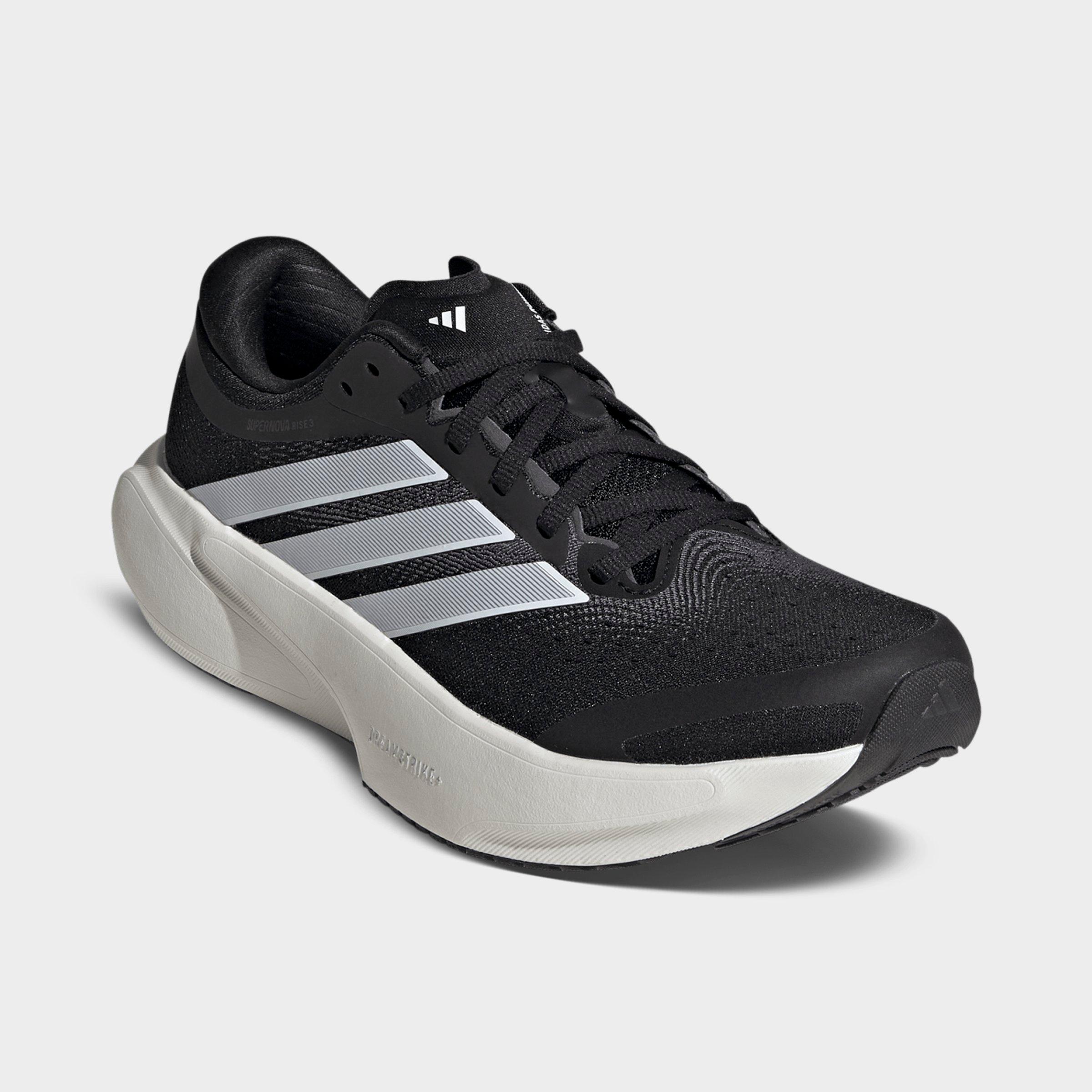 Women's adidas Supernova Rise 3 Running Shoes (Wide Width) - Core Black/Cloud White/Core Black - Both shoes facing left