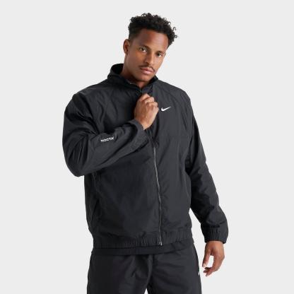 Men's Nike NOCTA Northstar Nylon Track Jacket - Black/Black/White