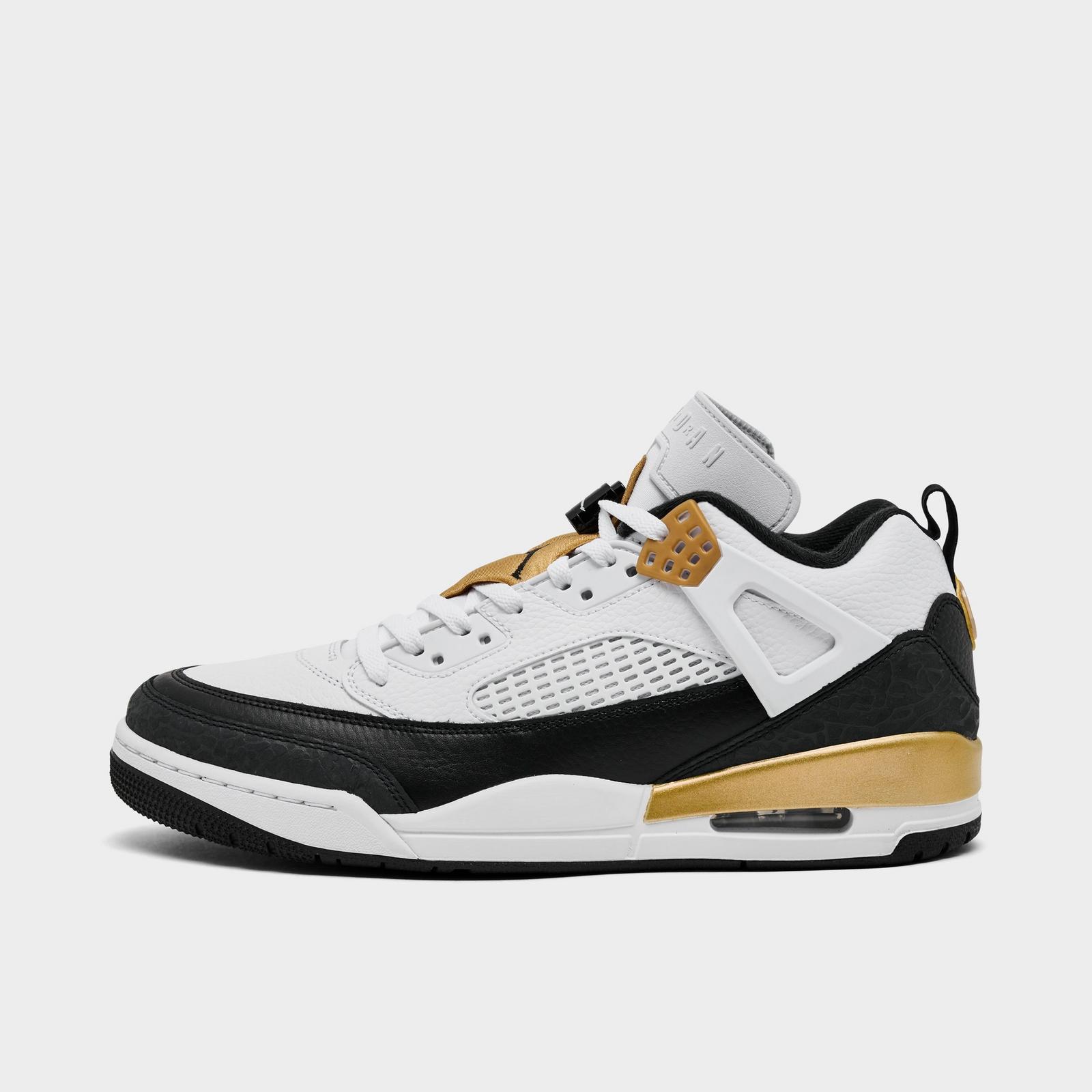 Men's Jordan Spizike Low Casual Shoes - White/Metallic Gold/Black - view 1