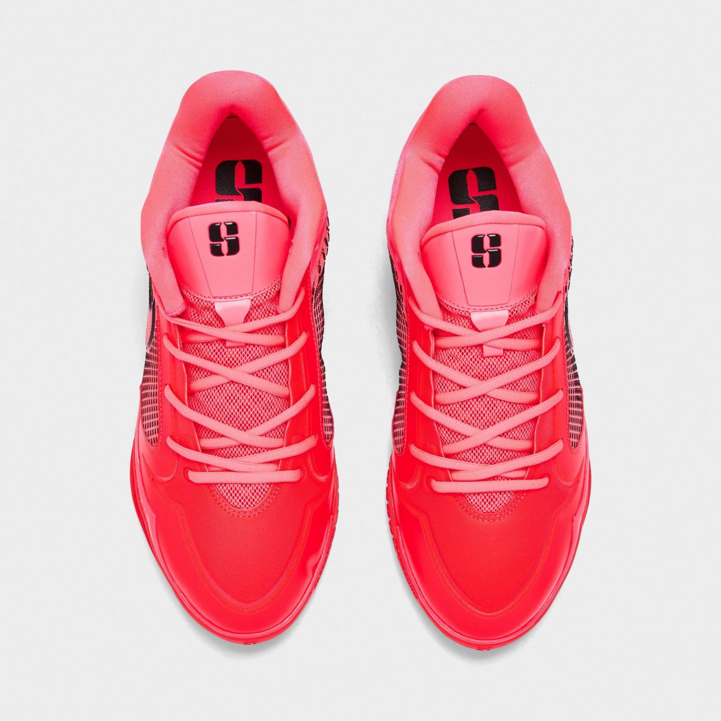Nithtke Sabrina 4 Basketball Shoes - Bright Crimson/Black/Hot Punch/Infrared - Top view