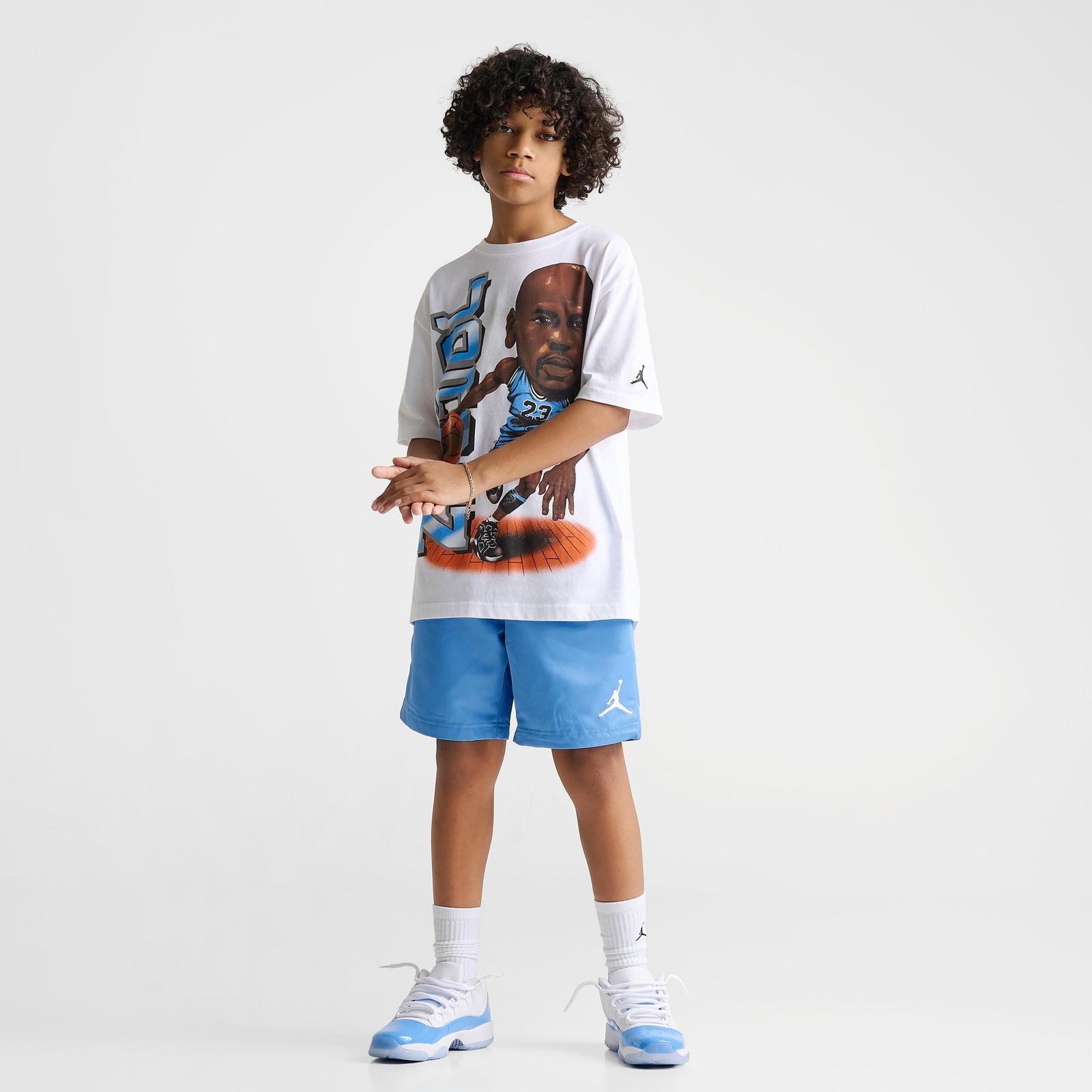 Big Kids' Jordan Bobblehead Oversized T-Shirt - White - view 2
