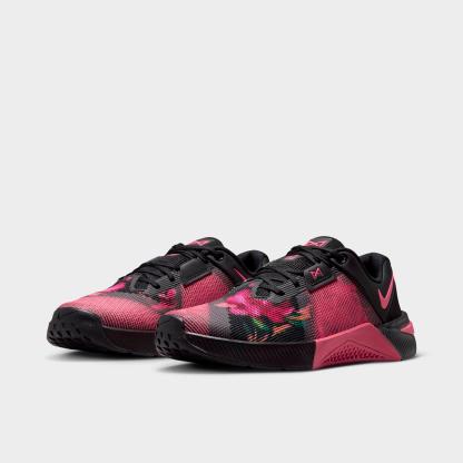 Women's Nithtke Metcon 10 Training Shoes - Black/Sea Coral/Black - Both shoes facing left
