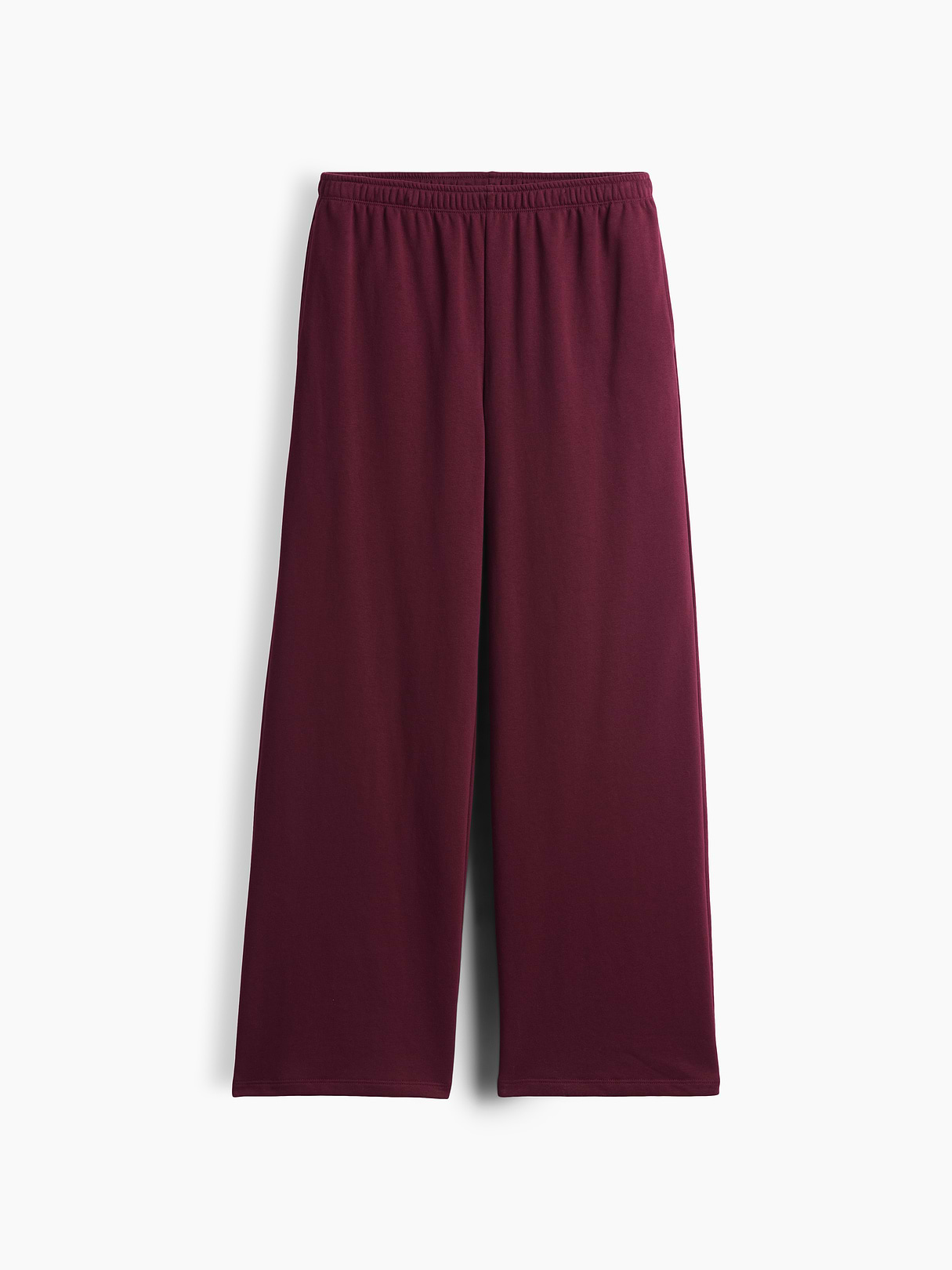 Mid Rise VintageSoft Terry Loose Sweatpants - Purple burgundy