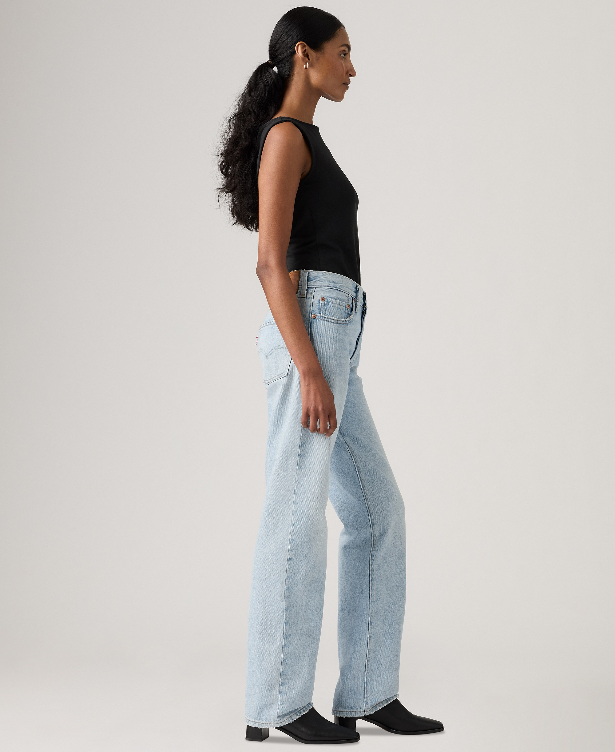 Levi's Premium Women's 501 90's Mid-Rise Straight-Fit Jeans 30" - Office Refresh