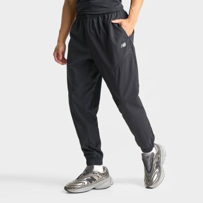 Men's New Balance Woven Zip Pocket Jogger Pants - Black - view 1