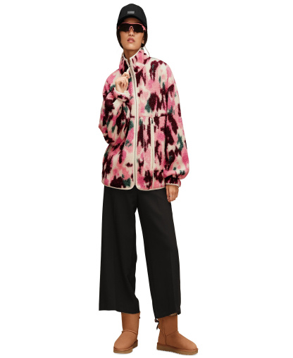 UGG Women's Plush Fleece Jacket - Abstract Multi
