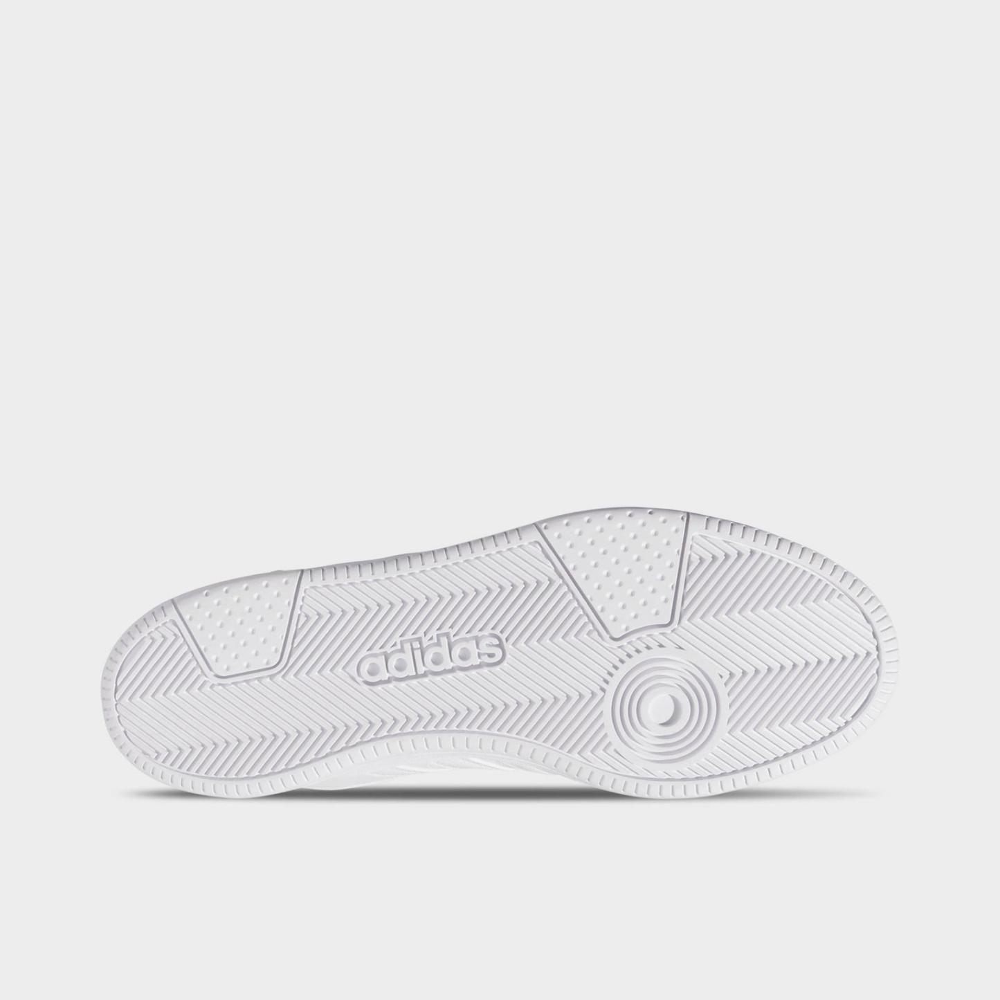 Men's adidas Hoops Classic Mid Casual Shoes - Cloud White/Cloud White/Grey - view 6