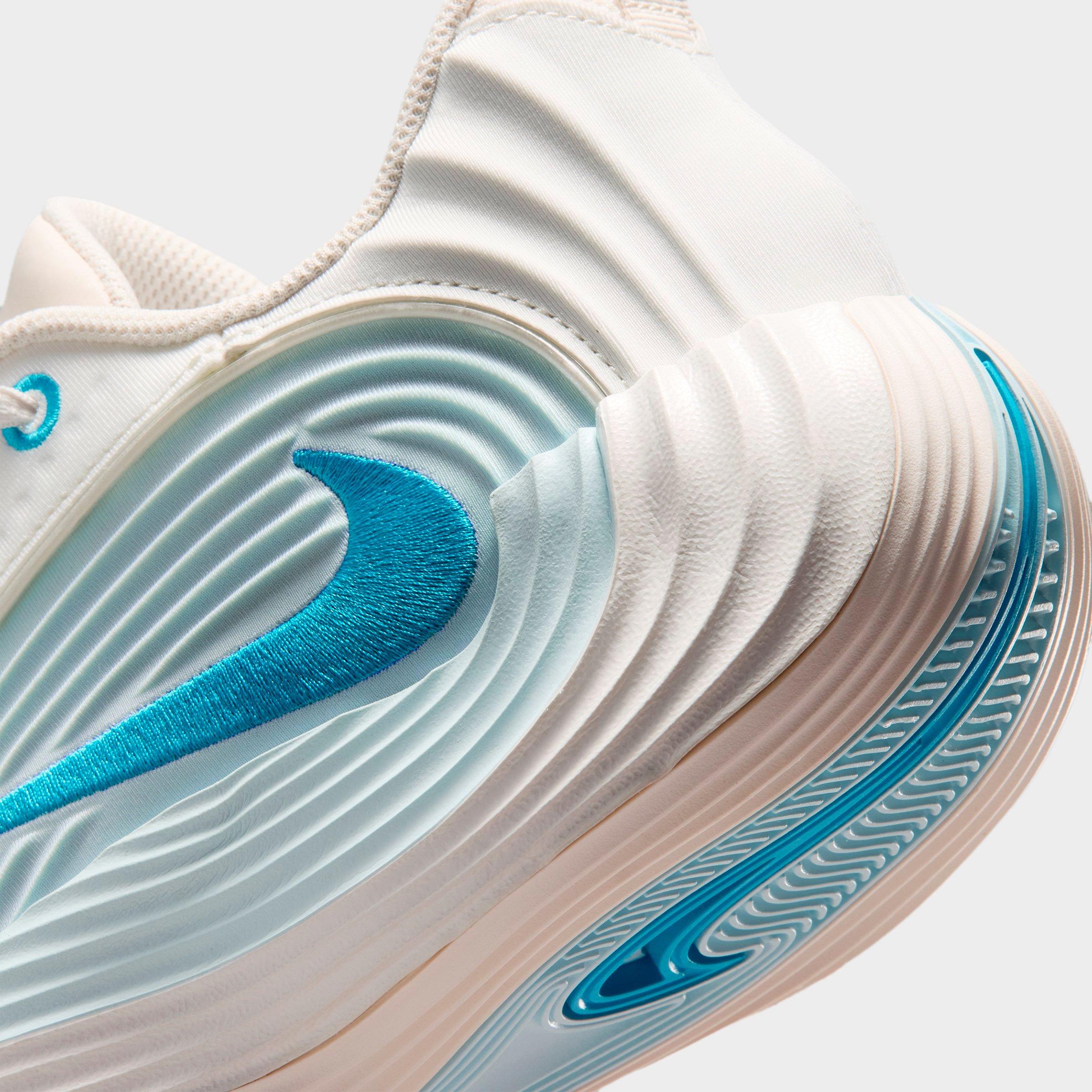 Men's Nithtke Giannis Immortality 5 Basketball Shoes - Part 1 - Sail/Glacier Blue/Chalk/Light Current Blue - Detail shot